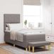 Maison Exclusive - Boxspring met matelas en hoofdbord, kleur taupe, 80 x 200 cm, textiel