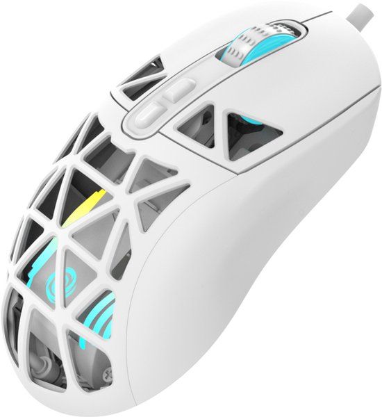 Oniverse Kryo Gamen Ambidextrous USB Type-A Optisch 13800 DPI Wit