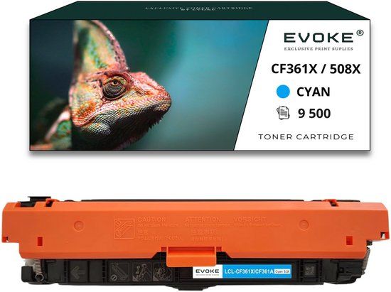 Evoke 508X cyaan printercartridge, 9500 pagina's, CF361X