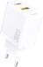 Dudao Chargeur PD 30W 2x USB-A/USB-C Blanc