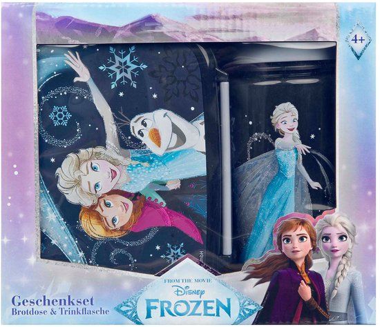 4KidsOnly Undercover Frozen broodtrommel en drinkbeker set voor kinderen