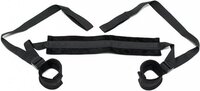 Soft Bondage Fixatieband met Voetboeien - zwart