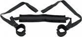 Soft Bondage Fixatieband met Voetboeien - zwart