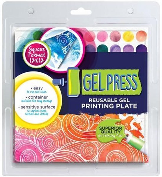 - Gel Press Printing Plaat Vierkant 30x30cm voor het Monoprinten van Kaarten en Scrapbook lay-outs