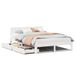 vidaXL Bedframe met lades massief grenenhout wit 120x200 cm