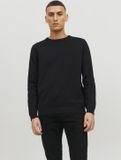 Jack & Jones JJEBASIC Knit Crew Neck Noos Trui - Zwart - Maat M