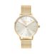 Tamaris dameshorloge – Schlichte, runde horloge voor dames 36 mm - horloge met roestvrij staal Meshband in zilver, Gold, Roségoud, Zwart, Blauw, Groen, Lila uvm, wasserfest