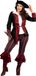 Wilbers Piraat Outfit Dame burgundy/zwart premium - Maat 42