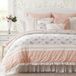 Madison Park All Season Down Alternatief Bedding, Bijpassende Shams, Bedrok, Decoratieve Kussens, Katoen, Blush 9pcs, King