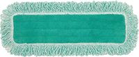 Rubbermaid Commercial Products HYGEN 24" Microfiber Dust Pad with Fringe, Green