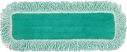 Rubbermaid Commercial Products HYGEN 24" Microfiber Dust Pad with Fringe, Green