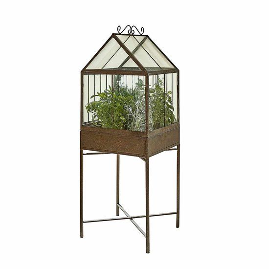 LOBERON Plantenkas Fixerno antiekbruin