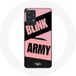 Maniacase Hoesje voor Samsung Galaxy A32 5G BTS ARMY Et Blackpink Blink Rose Noir