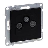 Legrand 765369 Wandcontactdoos TV + SAT Zwart