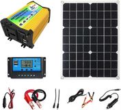 Merkloos Zonnepaneel Starterkit - Off-Grid Energie - Kamperen - Volledige Systeembescherming - 300W - Geel