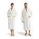Möve Homewear sjaalkraag mantel velours in maat XL van 100% katoen, ivoor