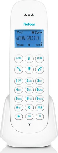 Profoon PDX300BW DECT-telefoon met 1 Handset Wit/Blauw