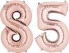 Shoppartners Bv 85 jaar verjaardag - Folie ballon cijfers - rose goud - 88 cm