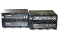 VHBW 2x batterie compatible avec Sony NEX-FS100 caméscope (6000mAh, 7,2V, Li-Ion)