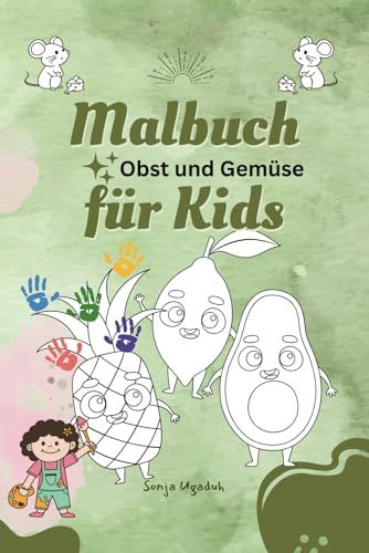 Malbuch für Kids: Obst und Gemüse