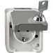 Merten MEG2422-8029 - CEE 7/3 - CEE 7/4 - Grey - IP44 - 250 V - 16 A