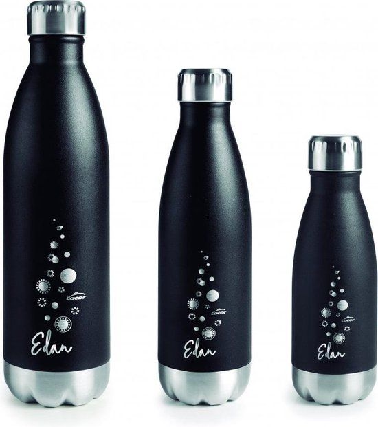 Lacor Edan Thermos - RVS - 0,26L - Zwart