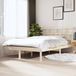Maison Exclusive - Cadre de lit, 135 x 190 cm, double, bois massif