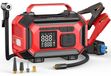 Démarreur de voiture - 8000 A - Avec pompe à pneus électrique 150 PSI - 9-en-1