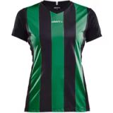 Craft Progress Stripe Shirt Korte Mouw Dames - Zwart / Groen