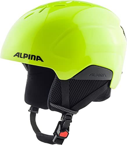 Alpina PIZI Skihelm, neon-yellow matt, 51-55 cm