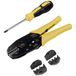Maxtrack SW 17 L Krimpset Adereindhulzen, Connectoren (male), Kabelverbinders 0.5 tot 16 mm² Incl. verwisselbare krimpinserts