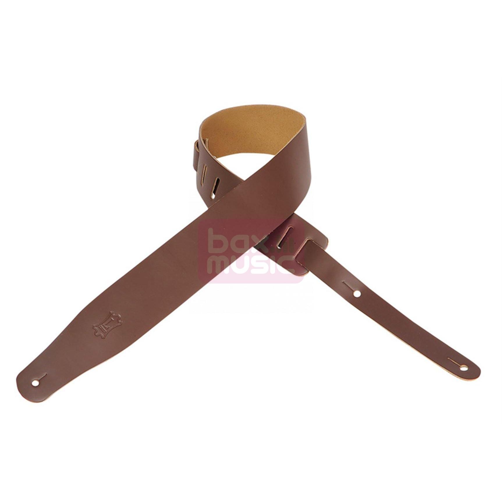 Levys M26-BRN Leather Guitar Strap Brown