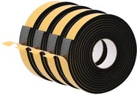 vidaXL Zelfklevende Schuimtape Zwart 40mm x 5m 4 stuks