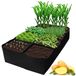 Jardinière surélevée potager - Sac à plantes - 180 x 90 x 30 cm - 8 compartiments - Potager en tissu pour terrasse et jardin