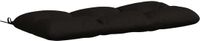 vidaXL Bankkussen VIANEN 100% Polyester Zwart 130 x 50 x 12 cm