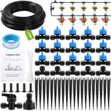 Kit d'irrigation de 20 mètres pour le jardin, composée de 60 pièces