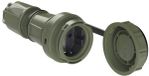 PC Electric 20251-u Koppeling met randaarde ABS, PC 250 V Brons-groen (mat) IP66, IP68