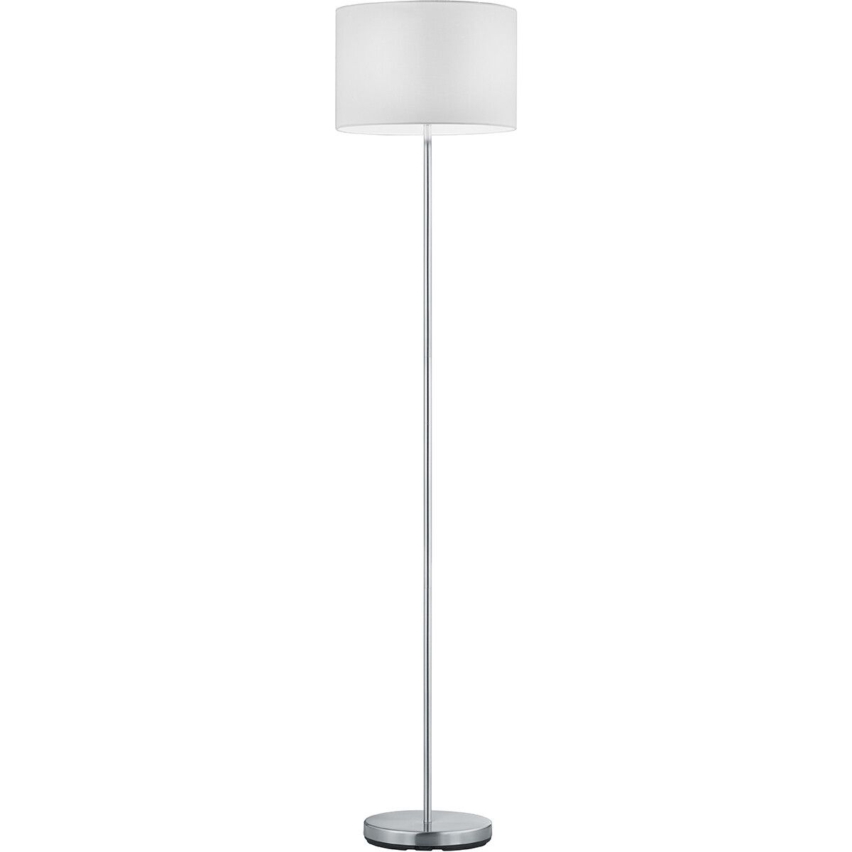BES LED Trion Hotia Vloerlamp - E27 - Rond - Wit - Aluminium - Ø35cm - H160cm