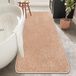 Rururug Badmat Beige, Zachte Microvezel Badmat, Grote Badmat 120x50cm, Antislip Wasbare Badmat