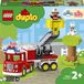 LEGO DUPLO Town Camion de pompiers 10969 - Jouet éducatif pour tout-petits