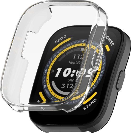 Strap-it TPU bescherm hoesje voor Amazfit Bip 5 - Transparant