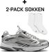 Dutch'D Arena Lage Sneakers - Zilver - Maat 46