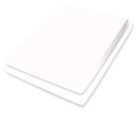 Bassetti Topper hoeslaken Uni wolwit 181 van katoen en elastaan in de kleur wolwit, afmetingen: 90cm x 190cm, 100cm x 220cm