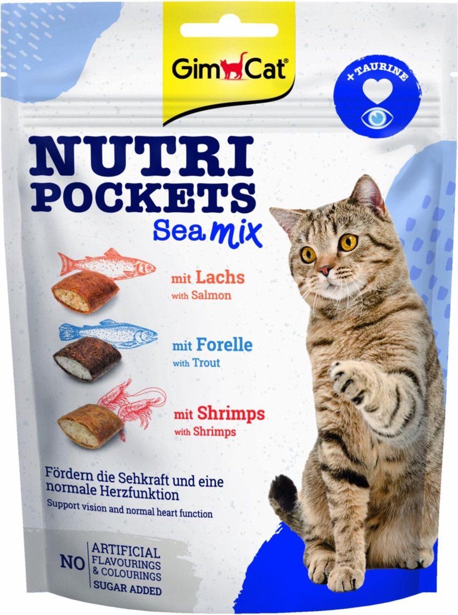 GimCat Nutri Pockets Sea Mix - 150g - Kattensnack