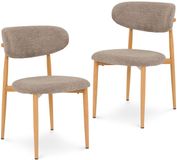 IDIMEX ARIEL Eetkamerstoelen, set van 2 – beige