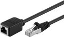 Goobay FTP CAT5e Gigabit Netwerk Verlengkabel - CU - 15 meter - Zwart