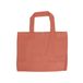Sac cabas, coton bio, couleur terracotta, 46 x 34 cm