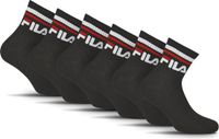 FILA Logoband Enkelsokken - Maat 43/46 - 6 Pack - Zwart