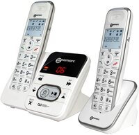 Geemarc Duo DECT telefoon met antwoordapparaat - Wit - 2 handsets