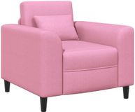 vidaXL Fauteuil Roze Stof